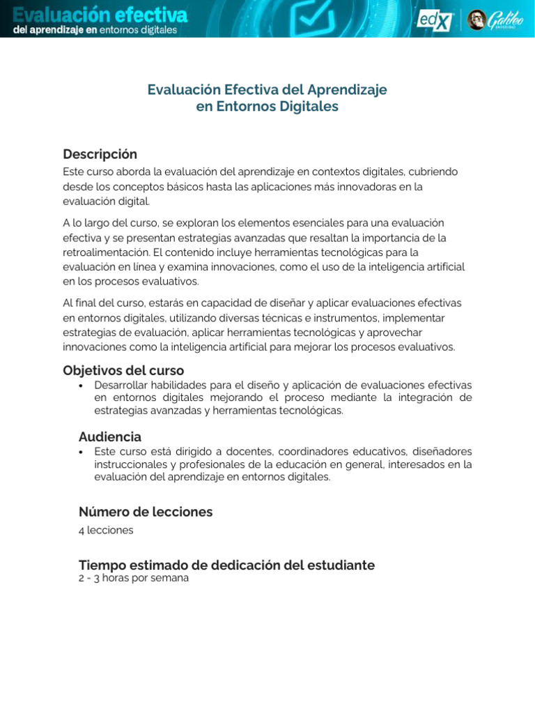 Evaluación Efectiva en Entornos Digitales | PDF | Evaluación | Aprendizaje