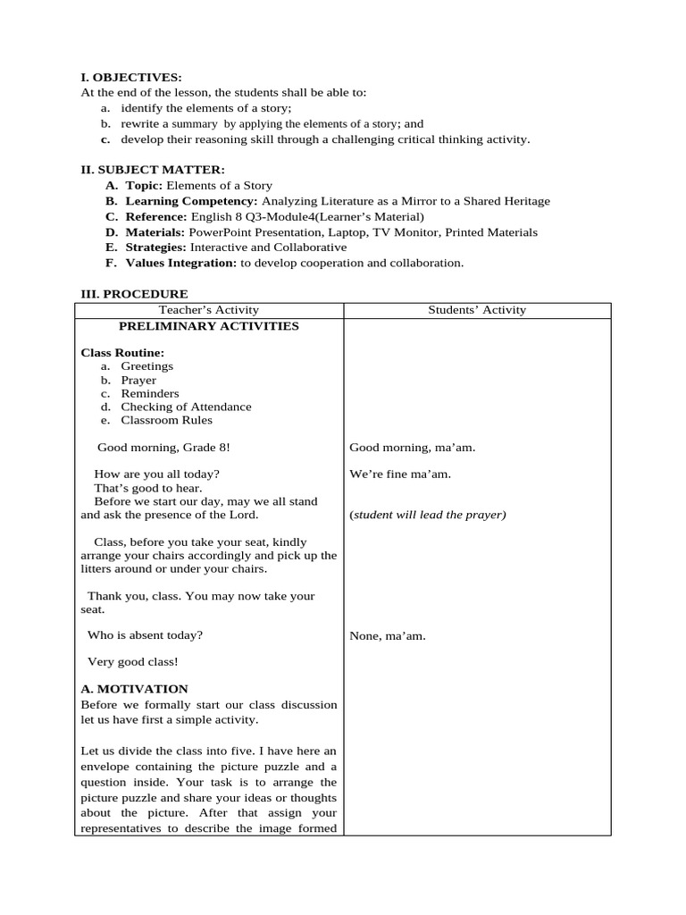 Elements of a story pdf sita rama