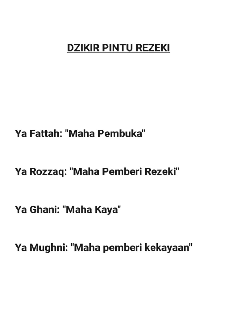 Dzikir Pdf
