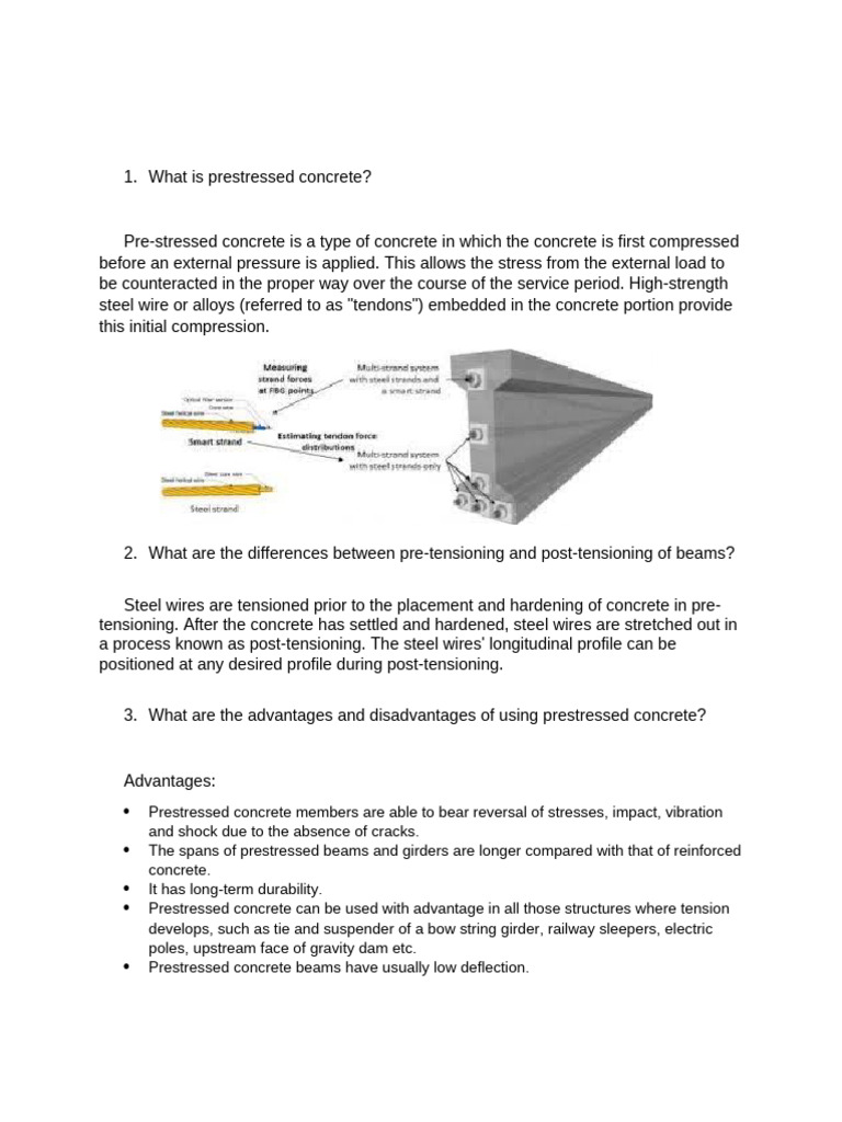 prestressed concrete | PDF | Prestressed Concrete | Foundation ...