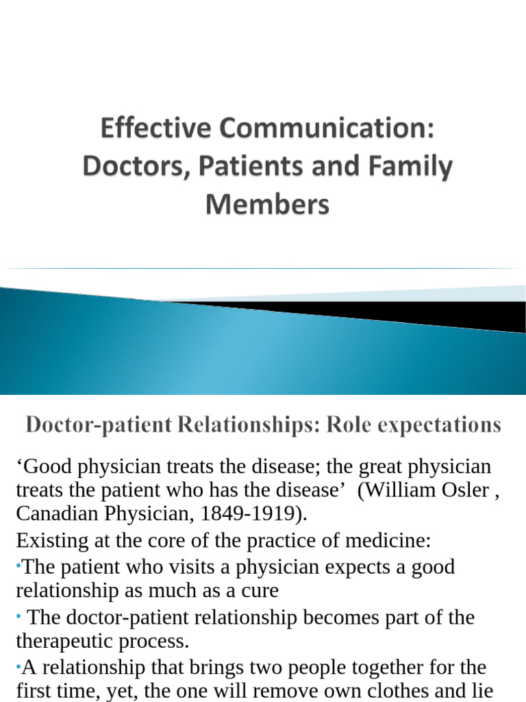 4.Communication Skills Slides C | PDF | Caregiver | Behavioural Sciences