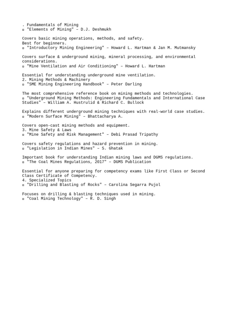 Mining Fundamentals and Techniques Guide | PDF