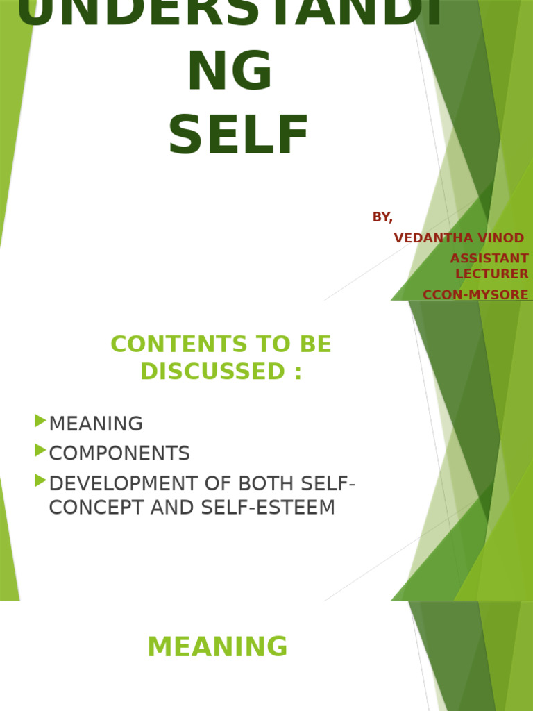Understandingself 201005080635 | PDF | Self Concept | Self Esteem