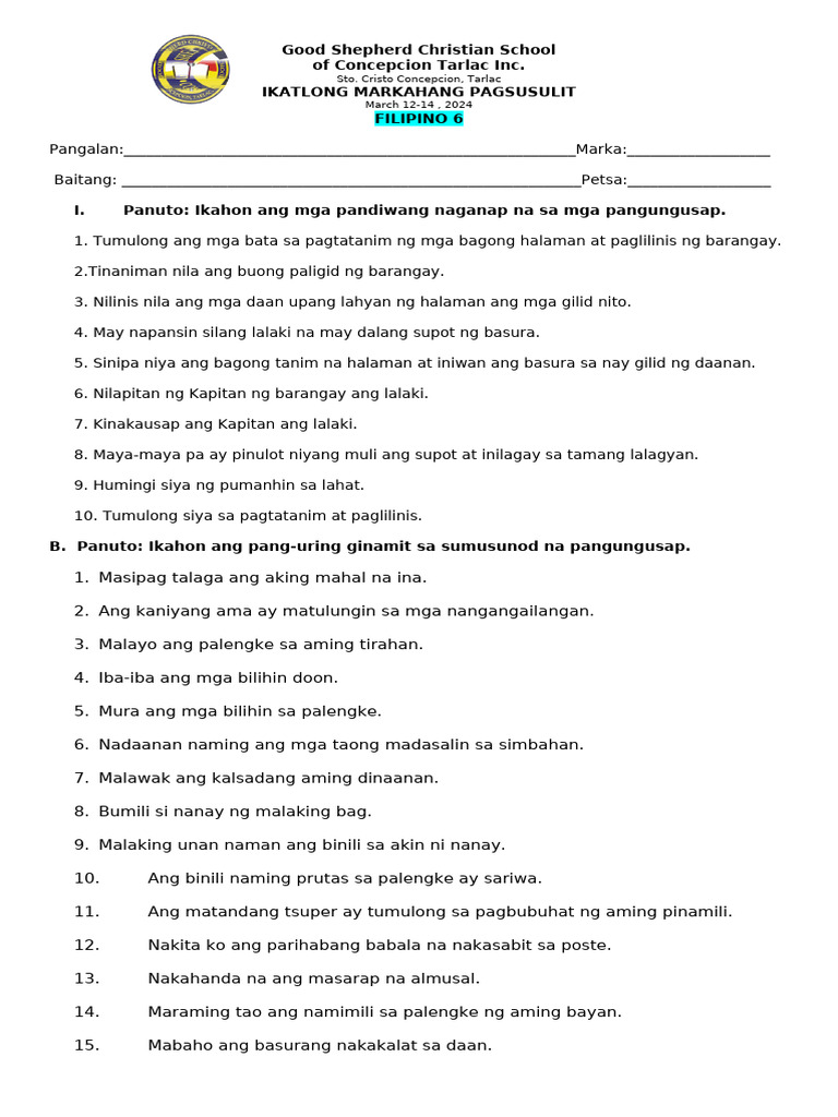 Grade 6 | PDF