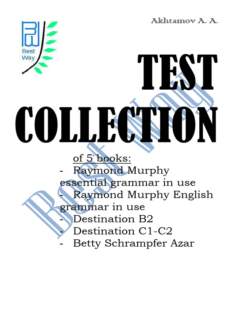 1akhtamov a a Test Collection | PDF