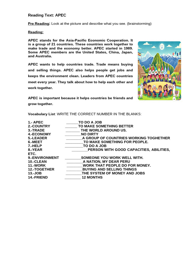 Understanding APEC: Trade and Cooperation | PDF | Asia Pacific Economic ...