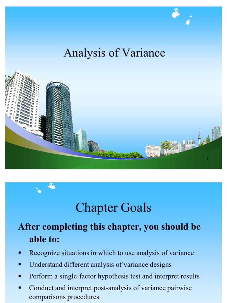 Analysis of Variance PPT at BEC DOMS | PDF | Analysis Of Variance ...