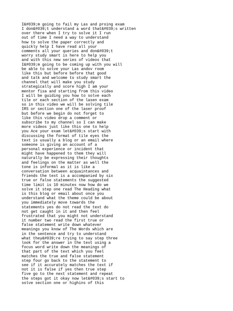 How to solve lesen section 1 super fast b1 german prep best guide