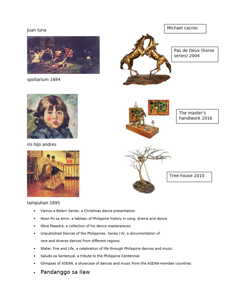 Philippine Dance Masterpieces Overview | PDF