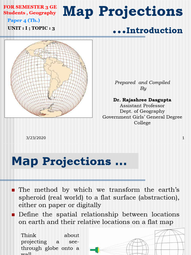 Map Projection Concept-Classification | PDF | Latitude | Geodesy