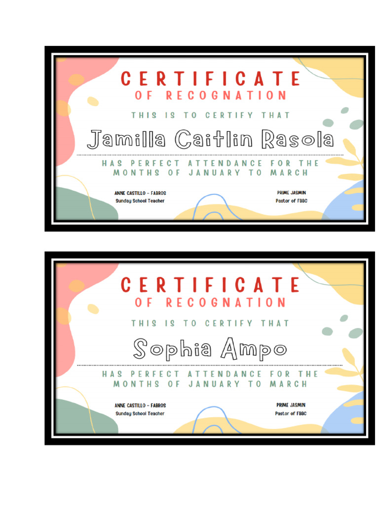 Primary Cert | PDF