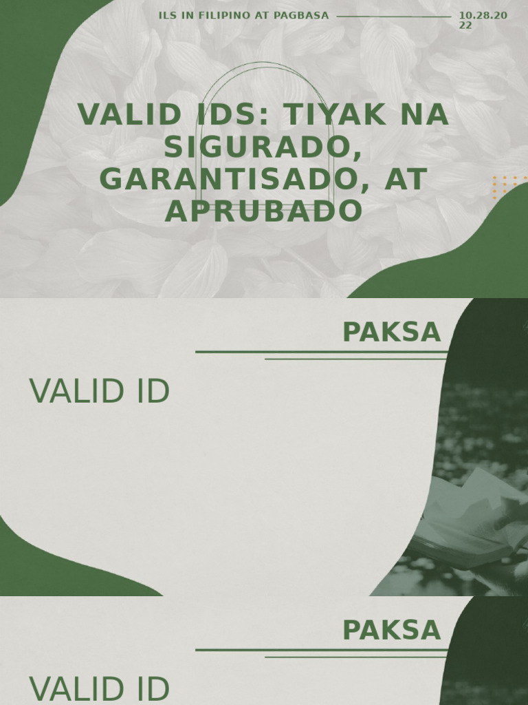 ILS in Filipino at Pagbasa | PDF