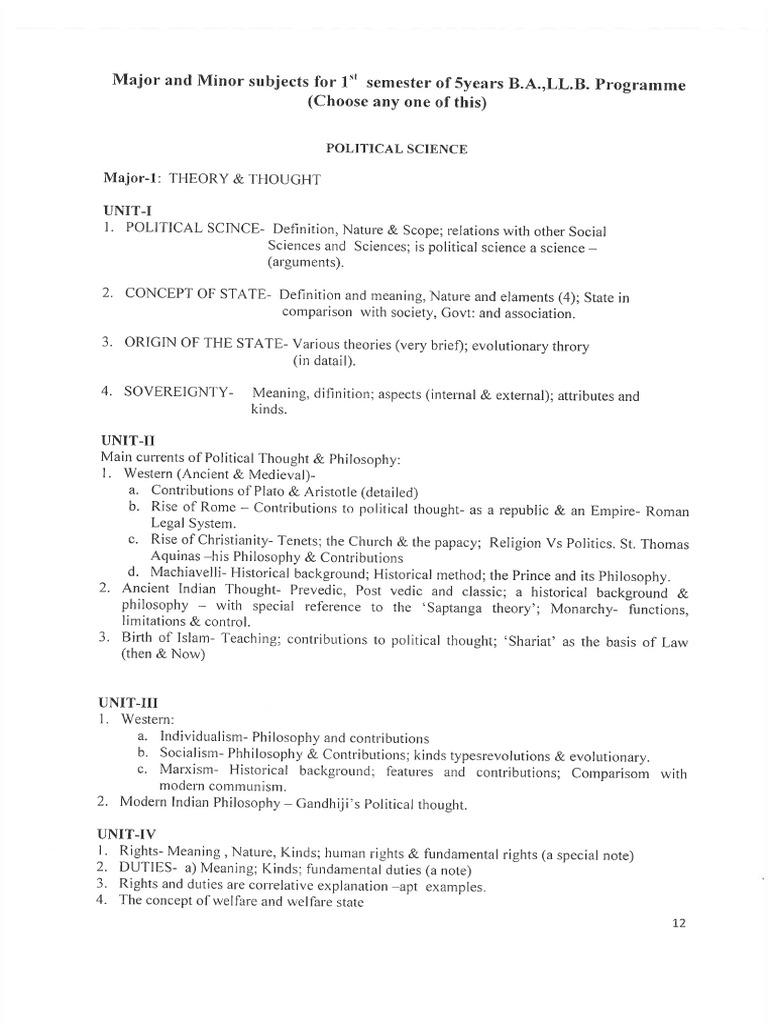 Political Science - Theory & Thought | PDF