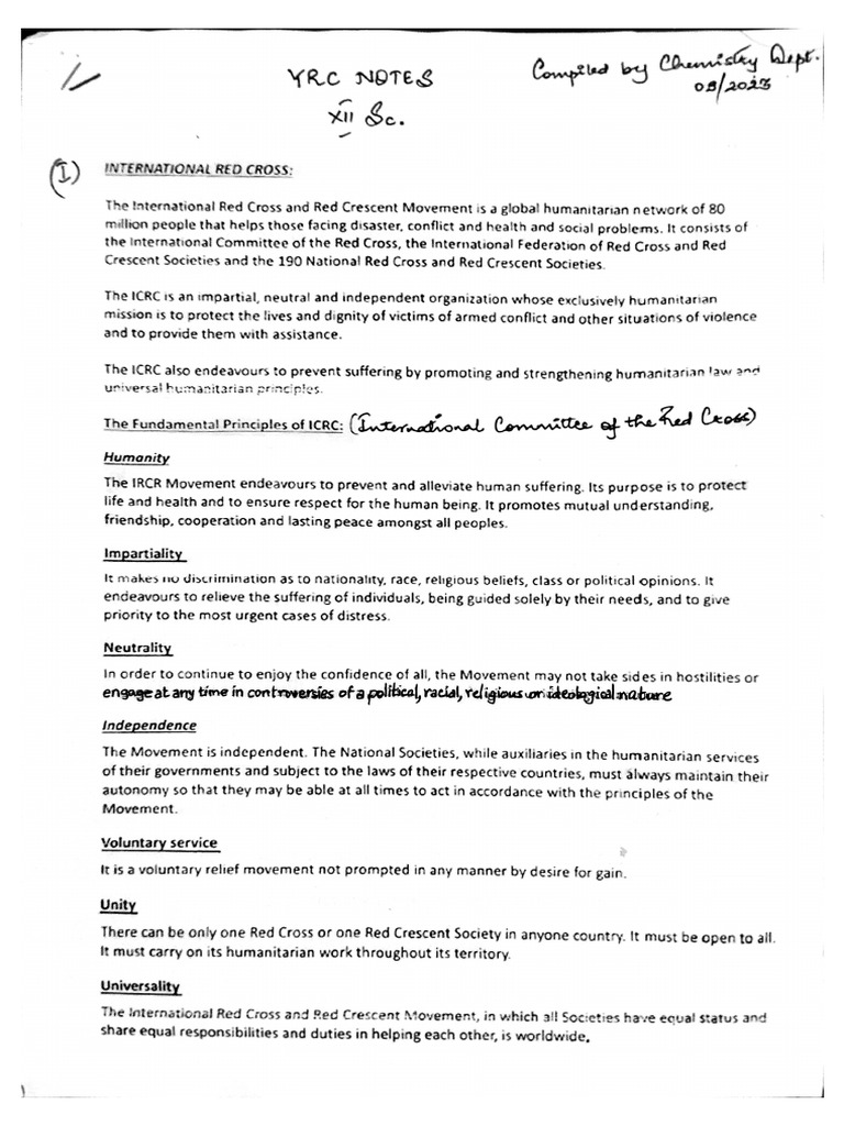 YRC Notes | PDF