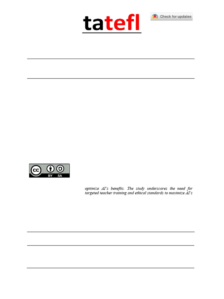 AI Tools in English Language Learning | PDF | Artificial Intelligence ...