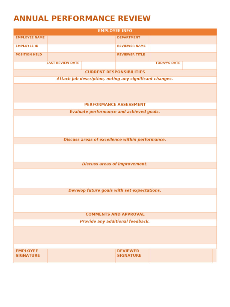 Annual Performance Review | PDF