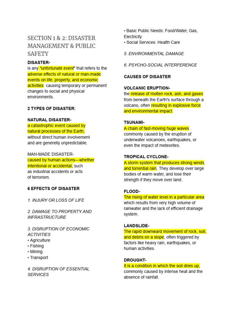 NSTP MIDTERMS REVIEWER | PDF | Natural Disasters | Fires