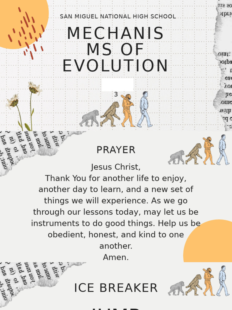 Mechanisms of Evolution Explained | PDF | Genetics | Evolution