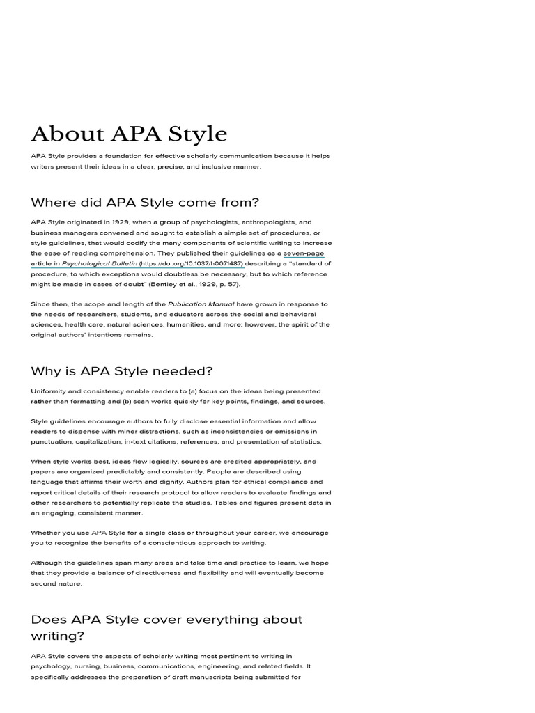 Understanding APA Style Guidelines | PDF | Apa Style | American ...