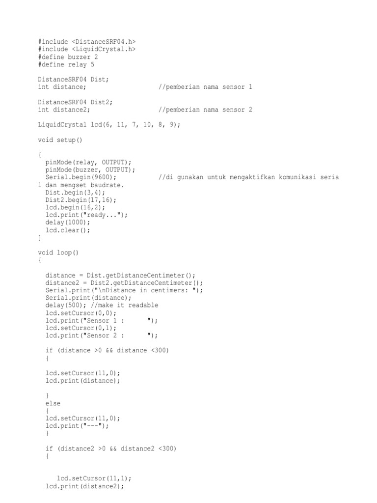 Arduino Distance Sensor with Buzzer | PDF | Teaching Methods & Materials