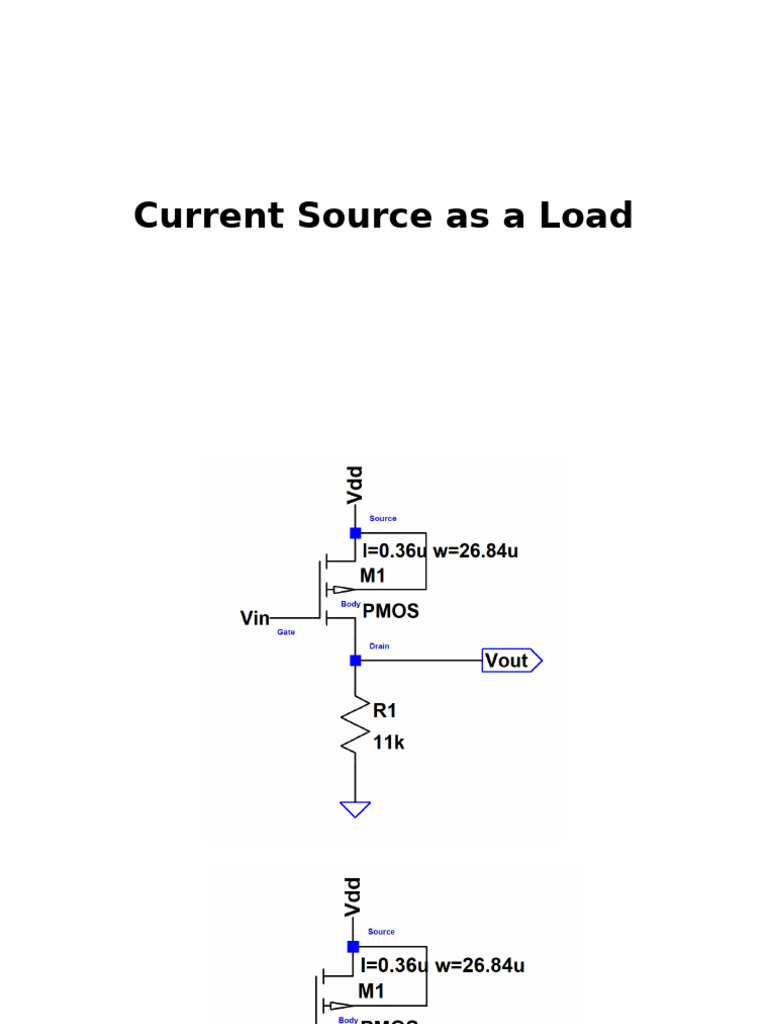 Current Source As A Load | PDF