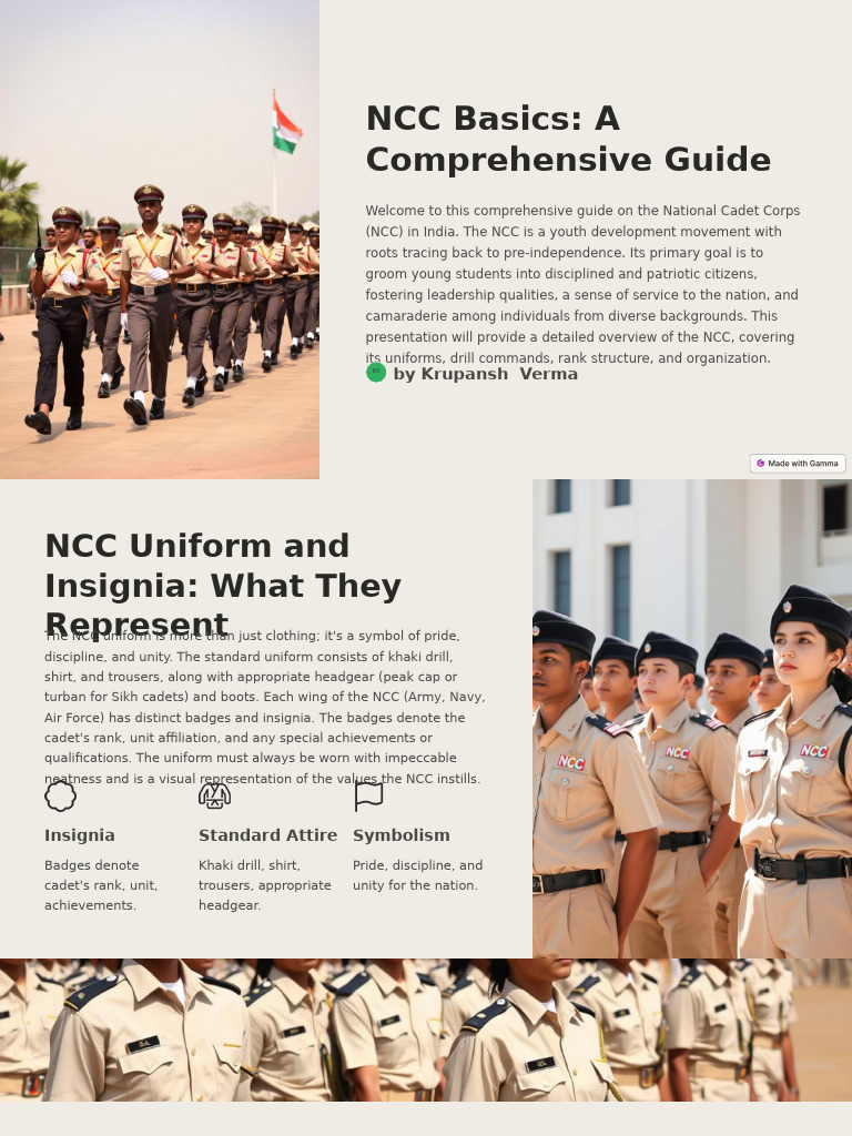 NCC Guide for Aspiring Cadets | PDF | Corporal