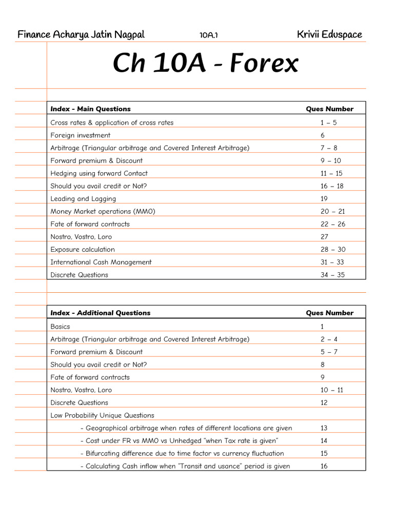 Forex Analysis and Investment Strategies | PDF | Arbitrage | Foreign ...