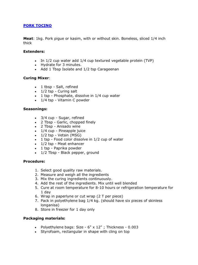 Anisado Wine and Meat Processing Guide | PDF | Beef | Curing (Food ...