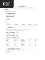 Fourth Sem Dbms Lab Manual 4th Sem | PDF | Sql | Databases