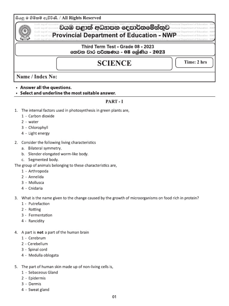 G8 Science EM | PDF