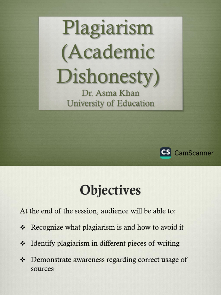 Understanding and Avoiding Plagiarism | PDF | Plagiarism | Citation