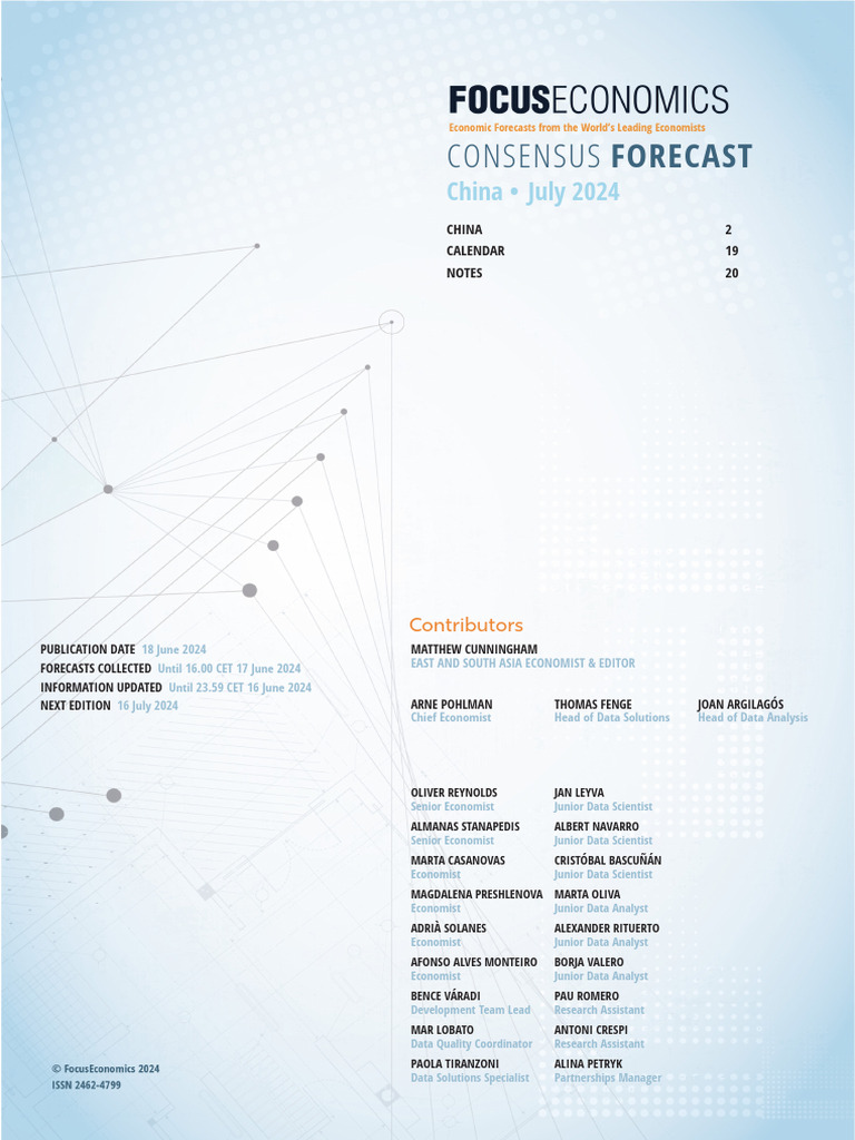 China Economic Outlook: July 2024 | PDF | Inflation | Gross Domestic ...