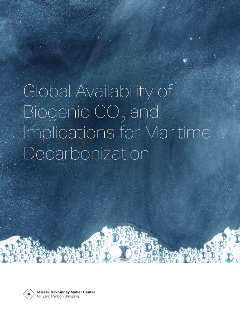 Biogenic CO2 for Maritime Decarbonization | PDF | Climate Change ...