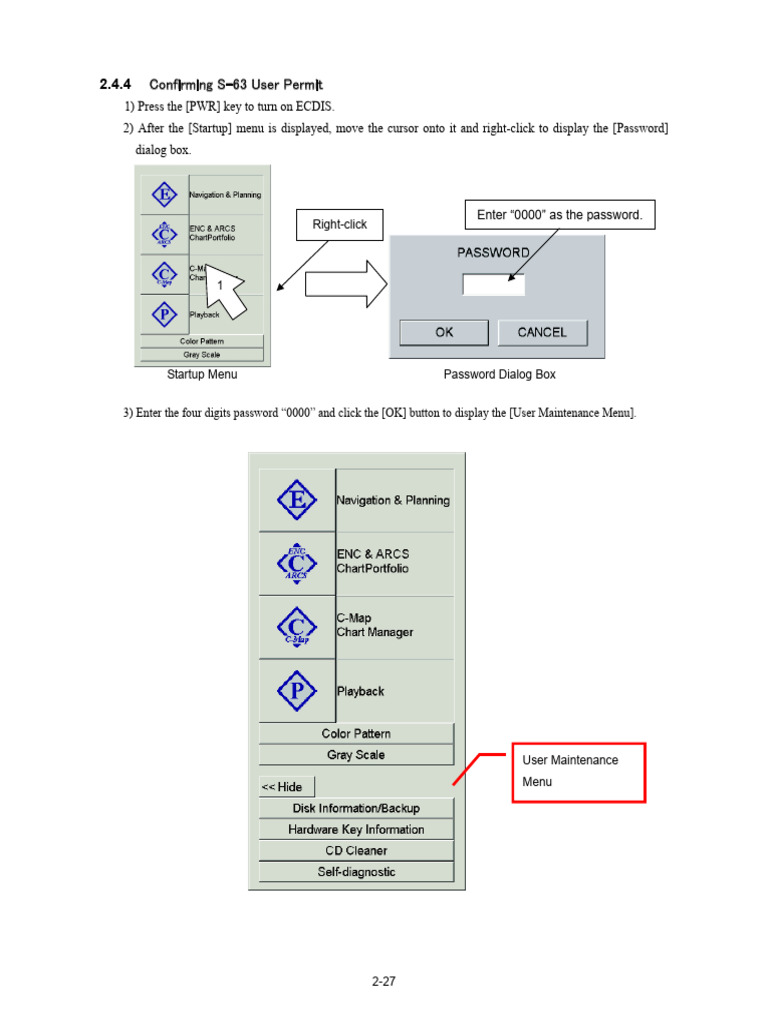 ECDIS Startup and User Access Guide | PDF