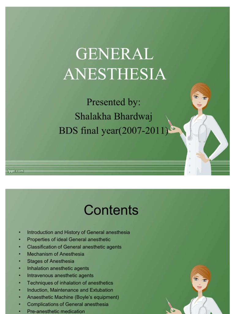 Overview of General Anesthesia | PDF | Anesthesia | Monitoring (Medicine)