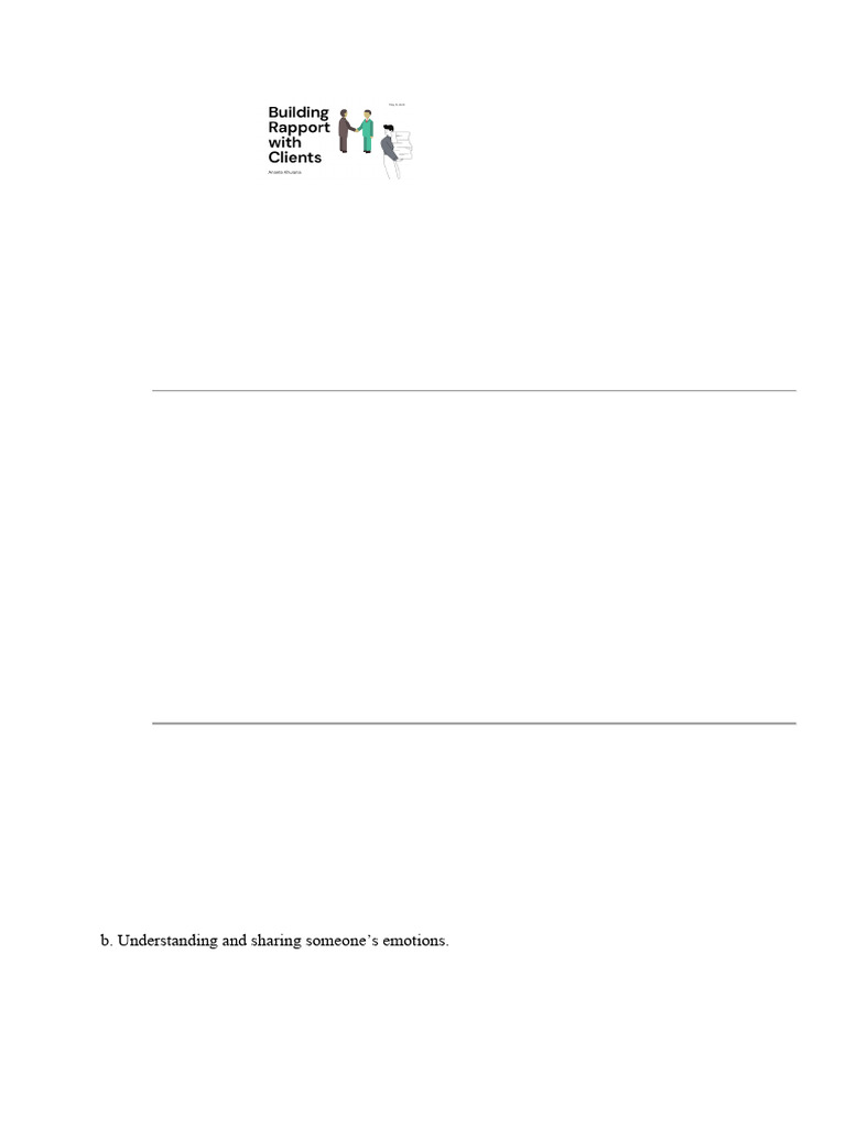 WHAT DOES RAPPORT MEAN visual data 3