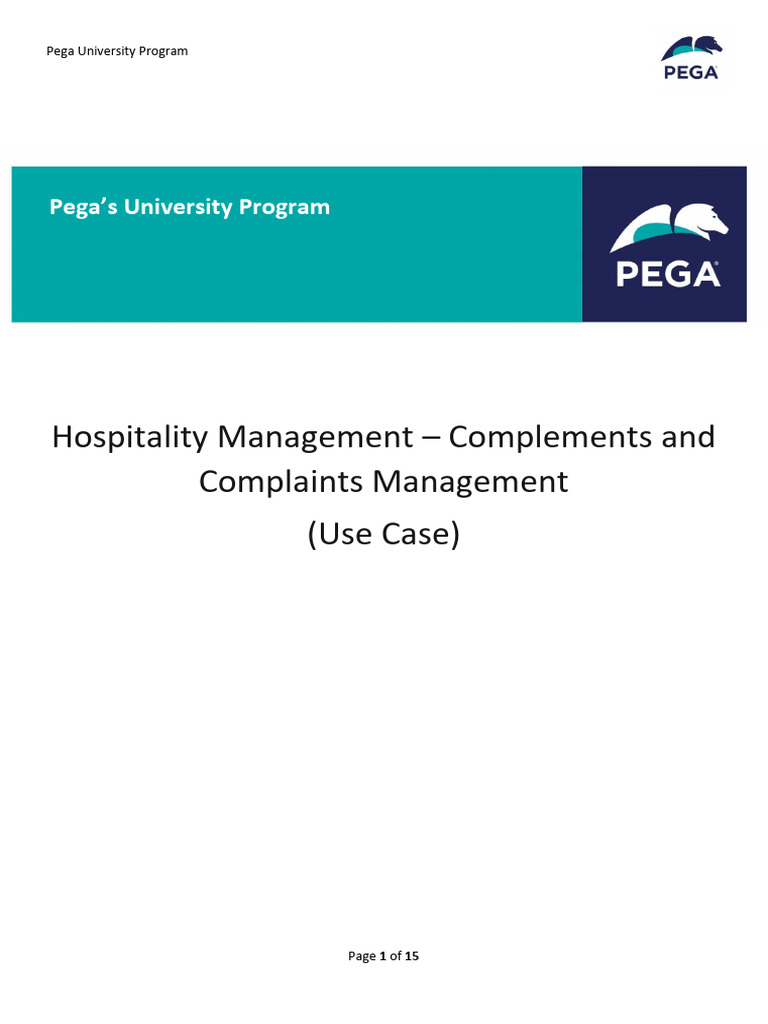 3 - Hospitality Management - Compliment and Complain Management System ...