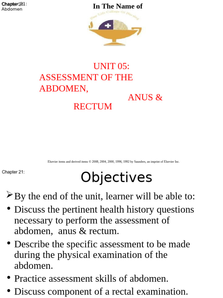 Abdominal Assessment Techniques Guide | PDF | Abdomen | Large Intestine