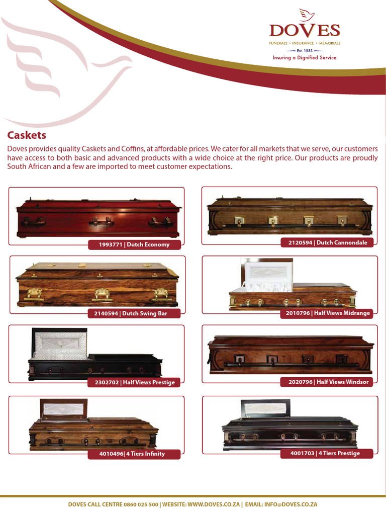 Affordable Caskets and Tombstones South Africa | PDF | Coffin