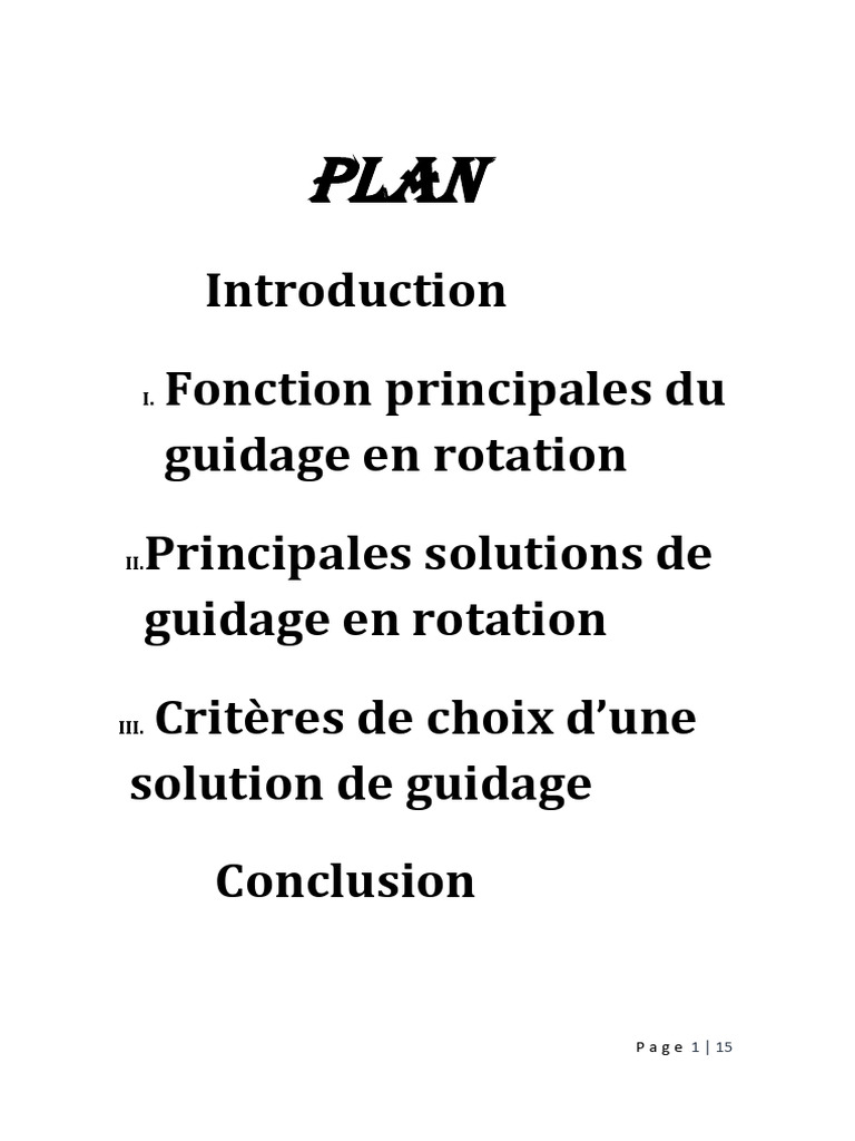 Solutions de guidage en rotation | PDF | Palier (mécanique ...