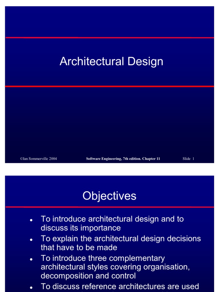 Architectural Design | PDF | System | Modular Programming
