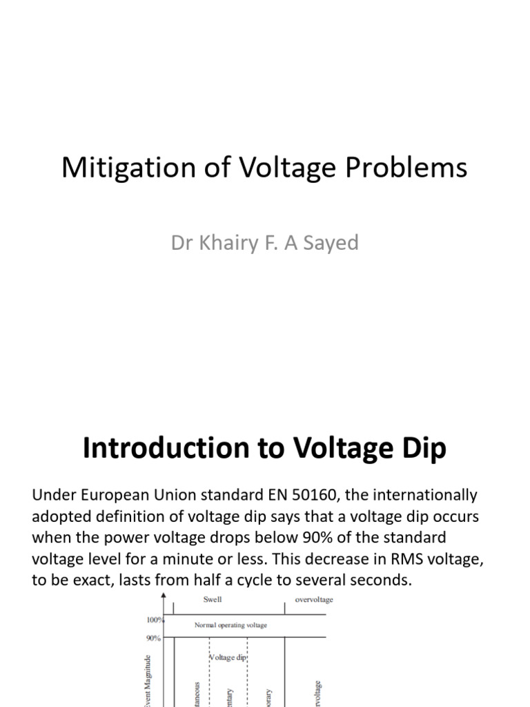 Voltage Dip Mitigation Techniques | PDF | Power Inverter | Electronics