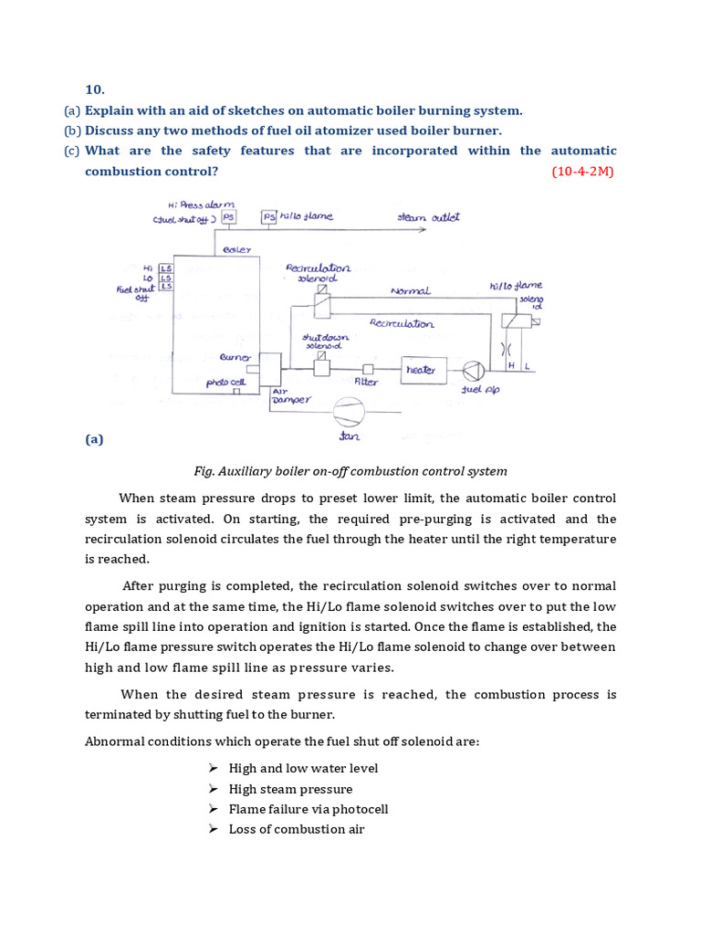 Boiler Auto Burning | PDF | Boiler | Combustion