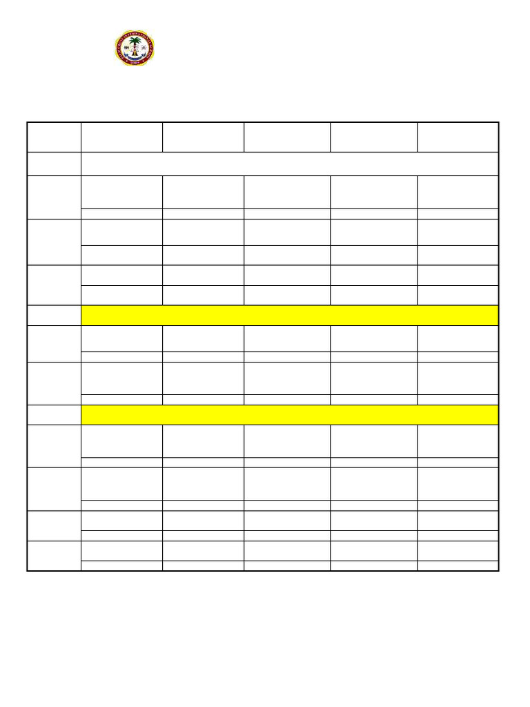 Grade 11 STEM Class Schedule 2024-2025 | PDF