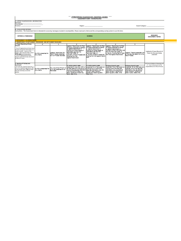 2025 LTIA Assessment Form Guide | PDF | Alternative Dispute Resolution ...