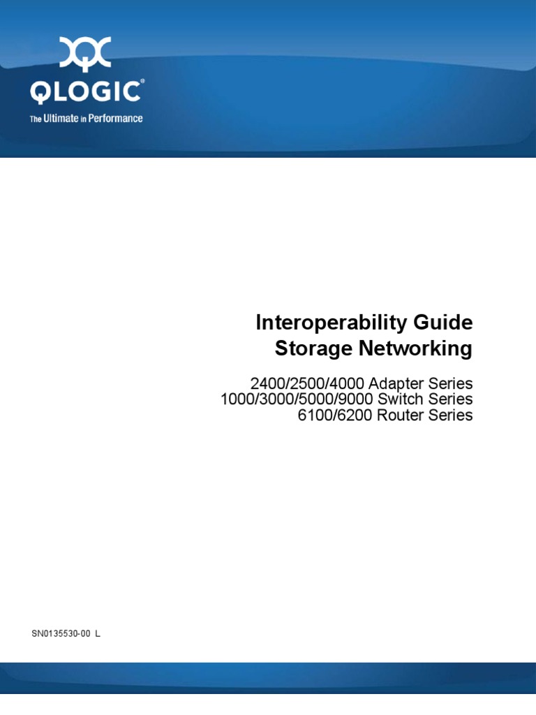 2012 Qlogic Storage Area Networking Interoperability Guide | PDF ...
