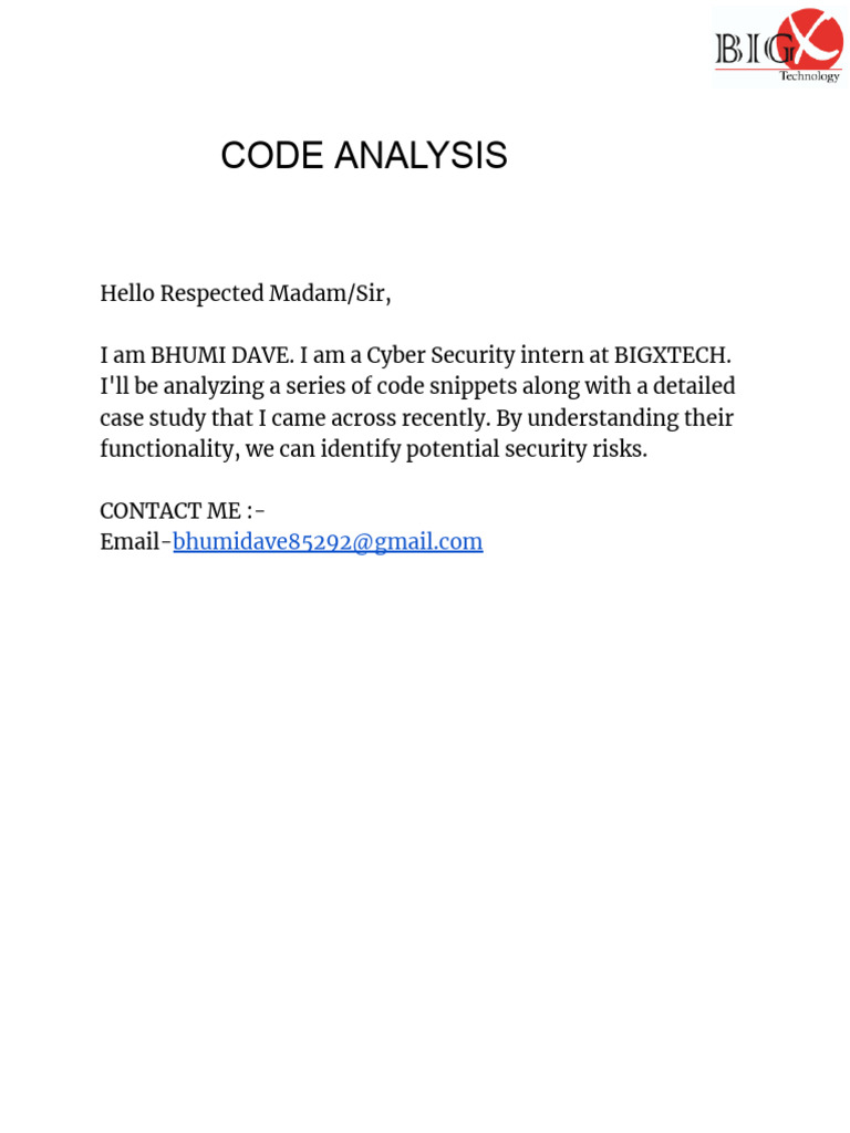 Code Analysis: Cybersecurity Risks | PDF | Malware | Ransomware
