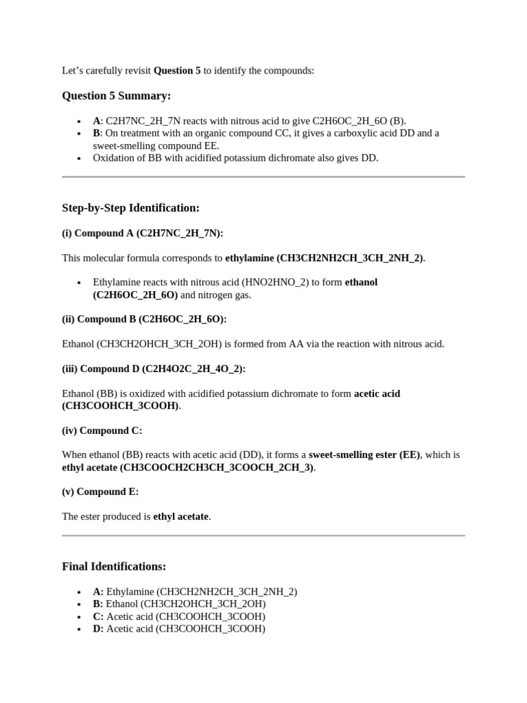 Identification of Organic Compounds | PDF