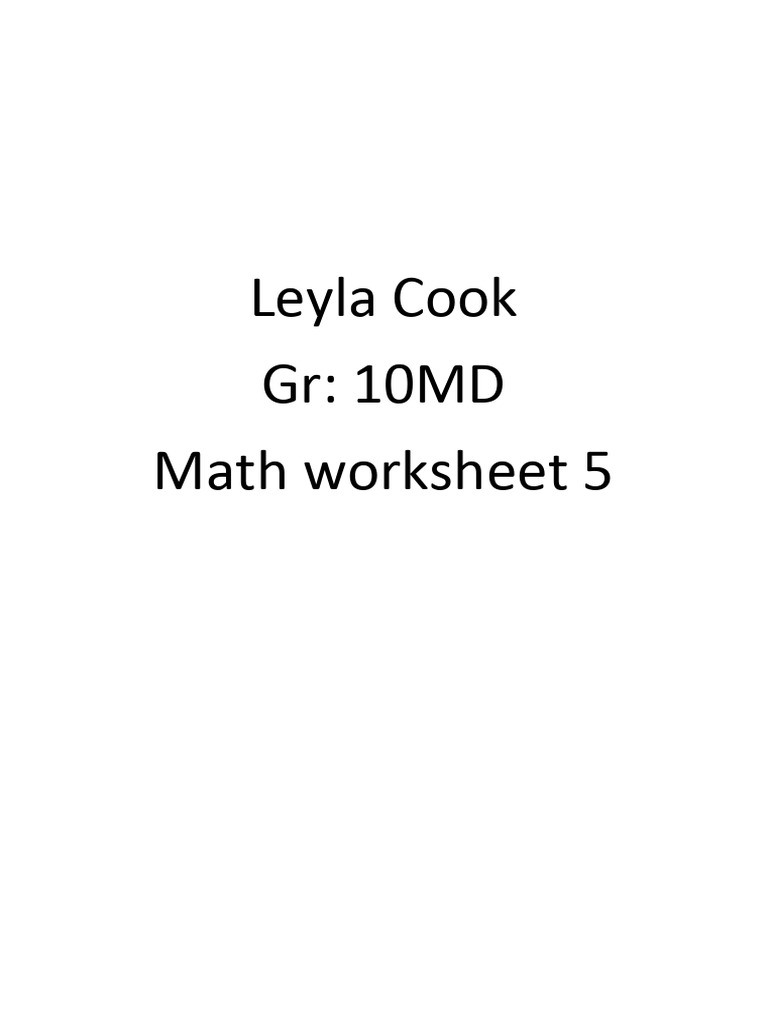 Math | PDF