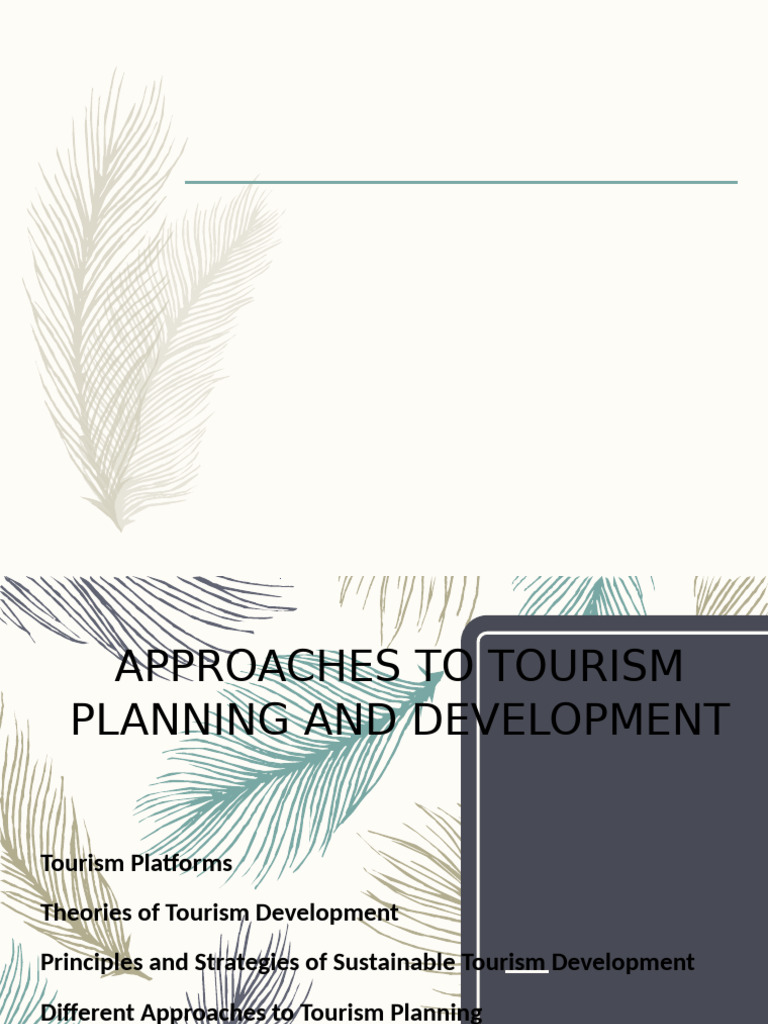 Tourism Planning and Development Strategies | PDF | Tourism | Fiscal ...